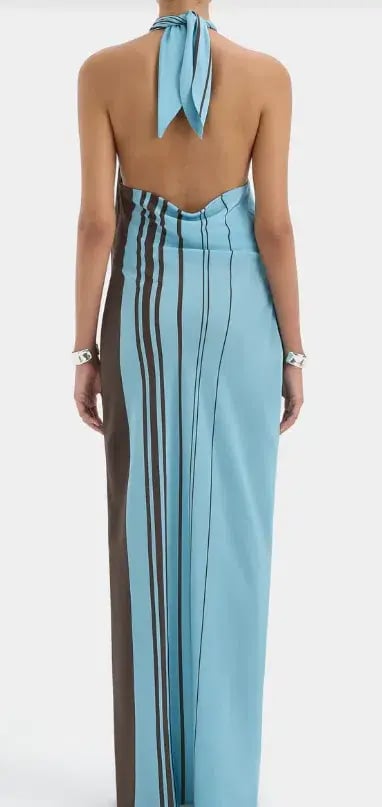 Rioja Halter Scarf Maxi Dress by SIR. photo 2