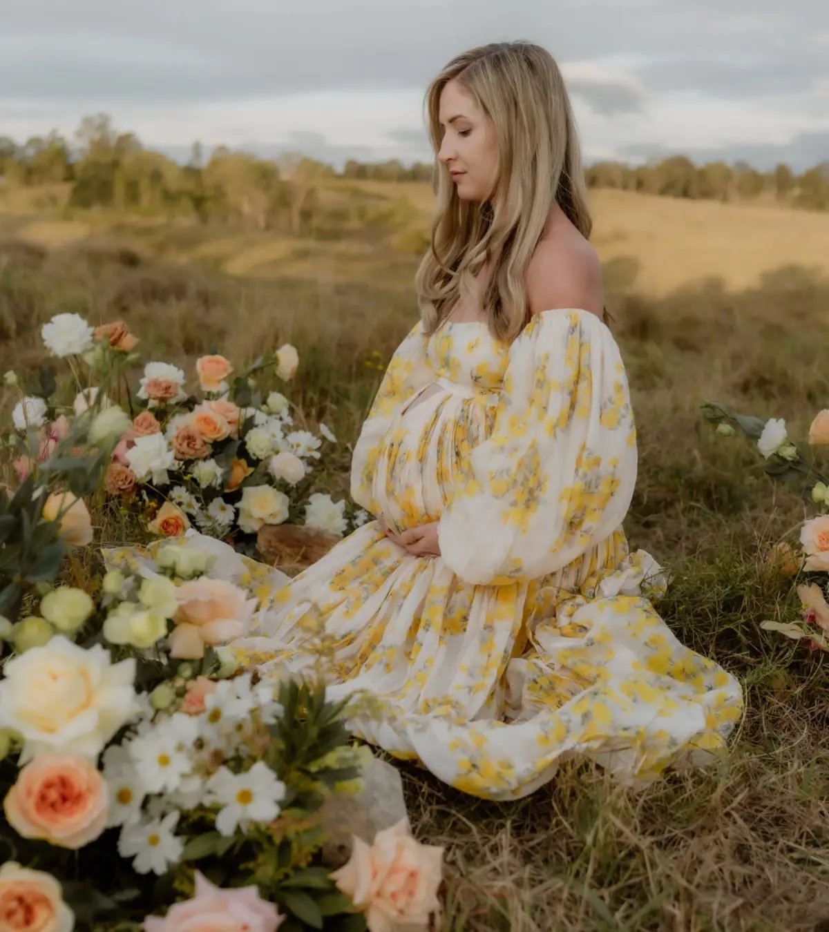 Rooh Collective Poppy Zephyr Maxi Dress Floral Size Large/AU 12 photo 7