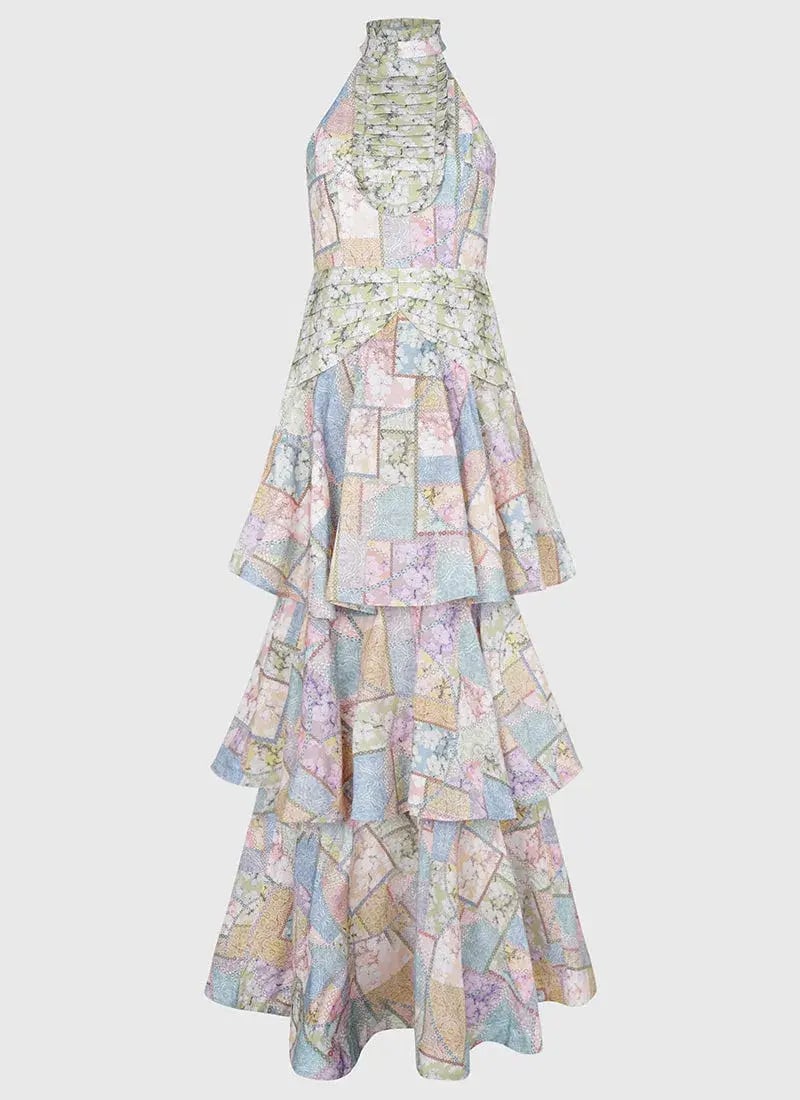 Aqua Blu Brindle Joan Dress Maxi Size AU 12 photo 4