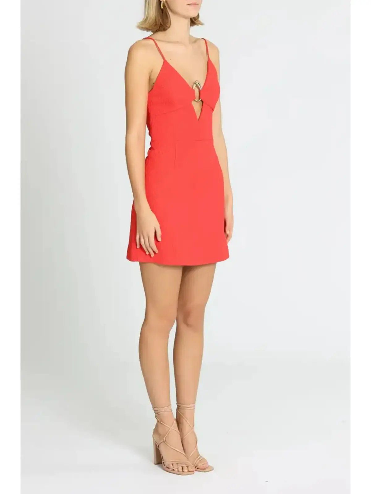 Rebecca Vallance Romy Mini Dress in Red Size AU 6 photo 2