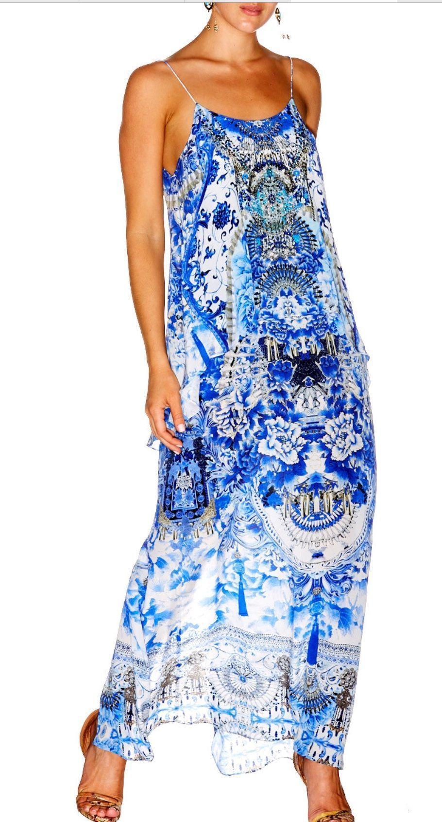 Camilla Silk Dress Print Size 8 photo 2