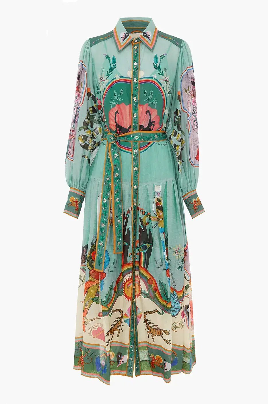 Alemais Evergreen Shirtdress Multi Size 10 photo 4