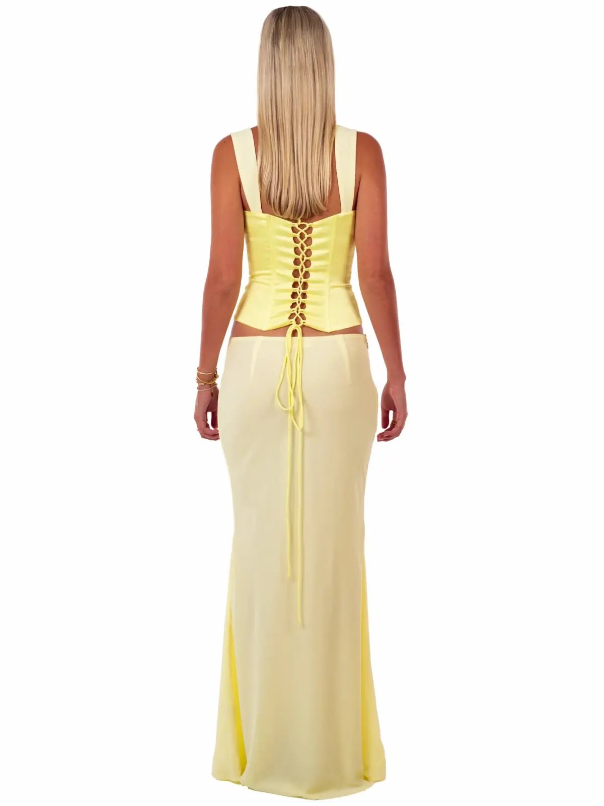 I Am Delilah Scarlett Corset & Skirt Maxi Set Butter Size AU 6 photo 2