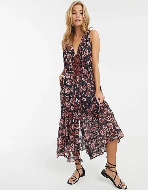 Stevie May Dakota Midi Dress Floral Size XS photo 4