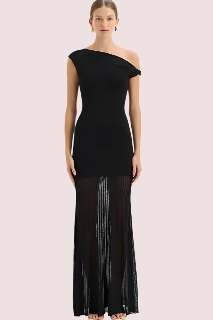 Sir The Label Indigo Twist Dress Black photo 3