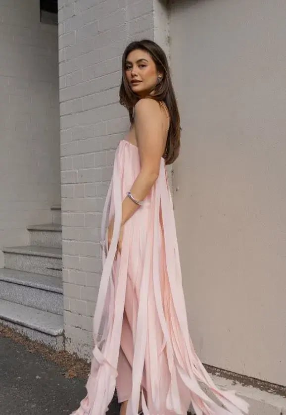Manning Cartell Boundless Strapless Dress in Blush Size 8 photo 4