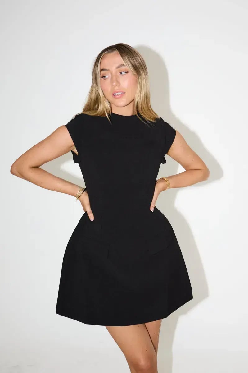 Odd Muse The Ultimate Muse Cap Sleeve Mini Dress Black Size S / AU 8 photo 2