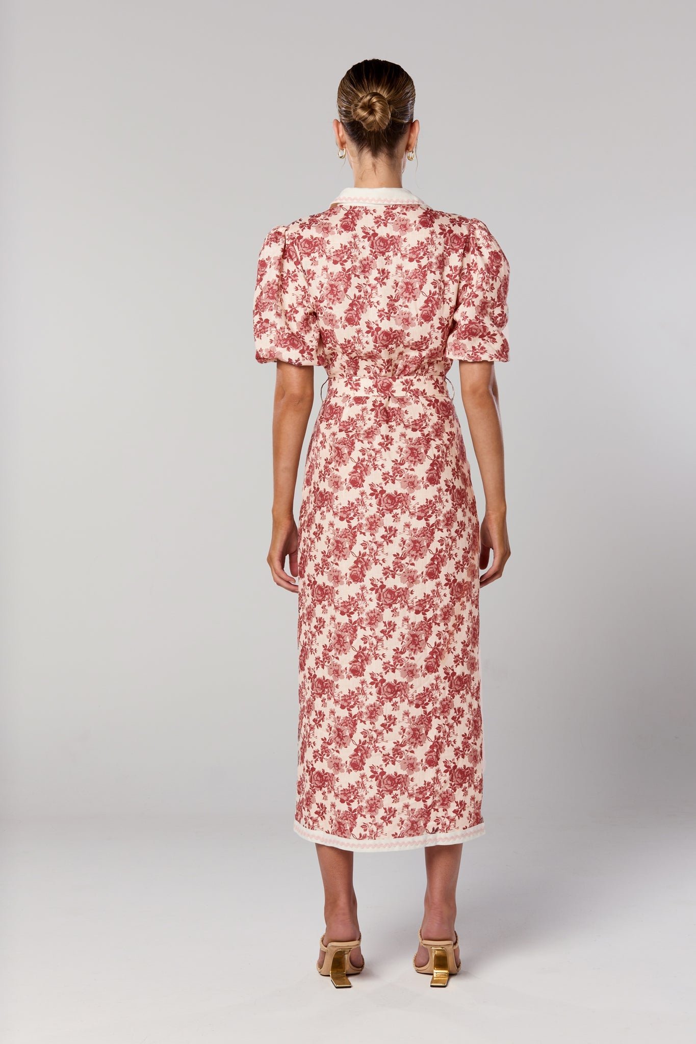 WINONA CHERRI BELTED MIDI DRESS - PRINT photo 5