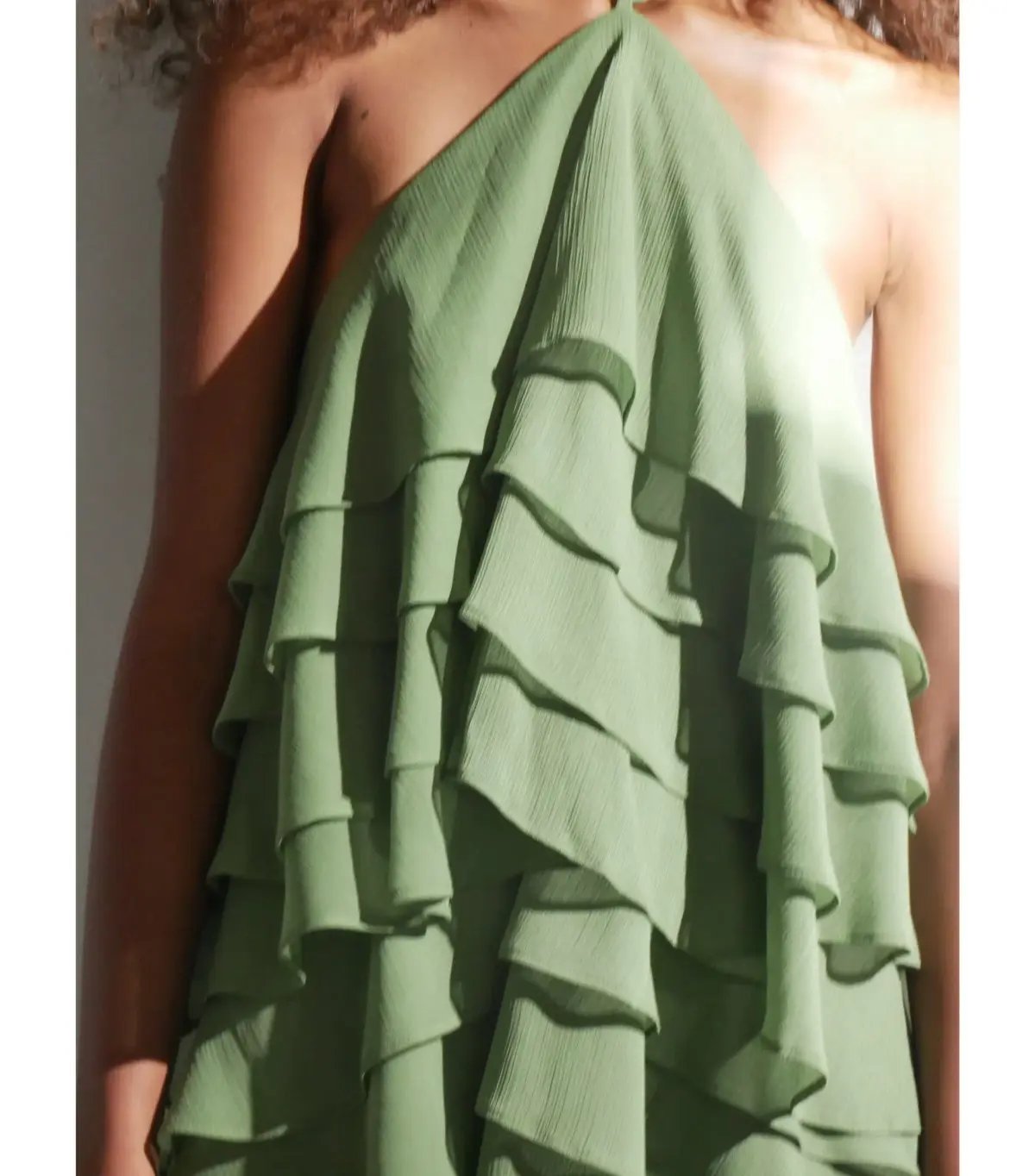 Third Form Gaia Tiered Maxi Dress in Juniper Size AU 8 photo 2
