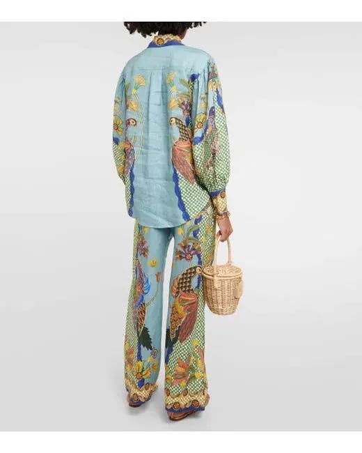 Alemais Gilly Shirt & Pant Set Misty Blue Size AU 6 photo 9