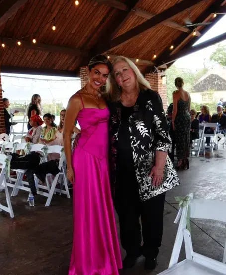 House of CB Anabella Seren Lace Up Corset Maxi Dress in Hot Pink Fuchsia Size M / Size AU 10 photo 6