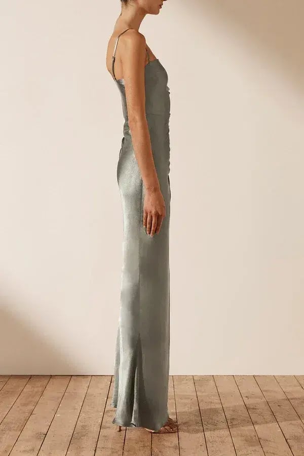 Shona Joy La Lune Ruched Maxi Dress Size 12 photo 3