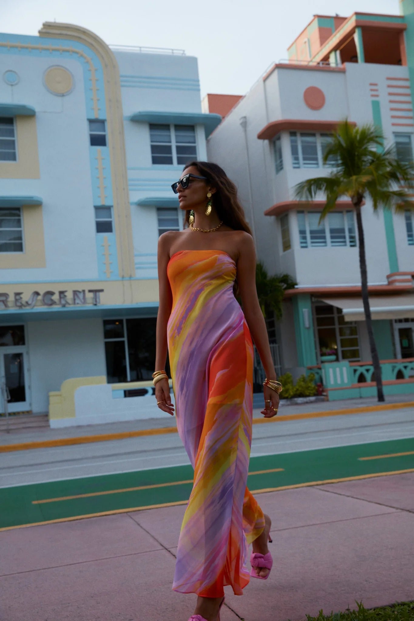 FOR LOVE & LEMONS VISTA MAXI DRESS - MULTI photo 7