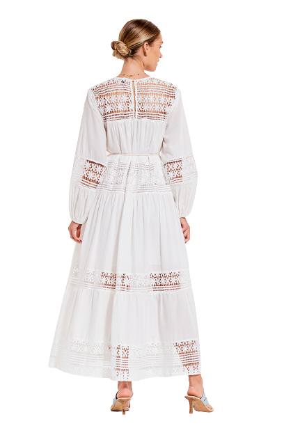 Bohemian by CHLOÉ MAXI DRESS IN CLOUD DANCER photo 2