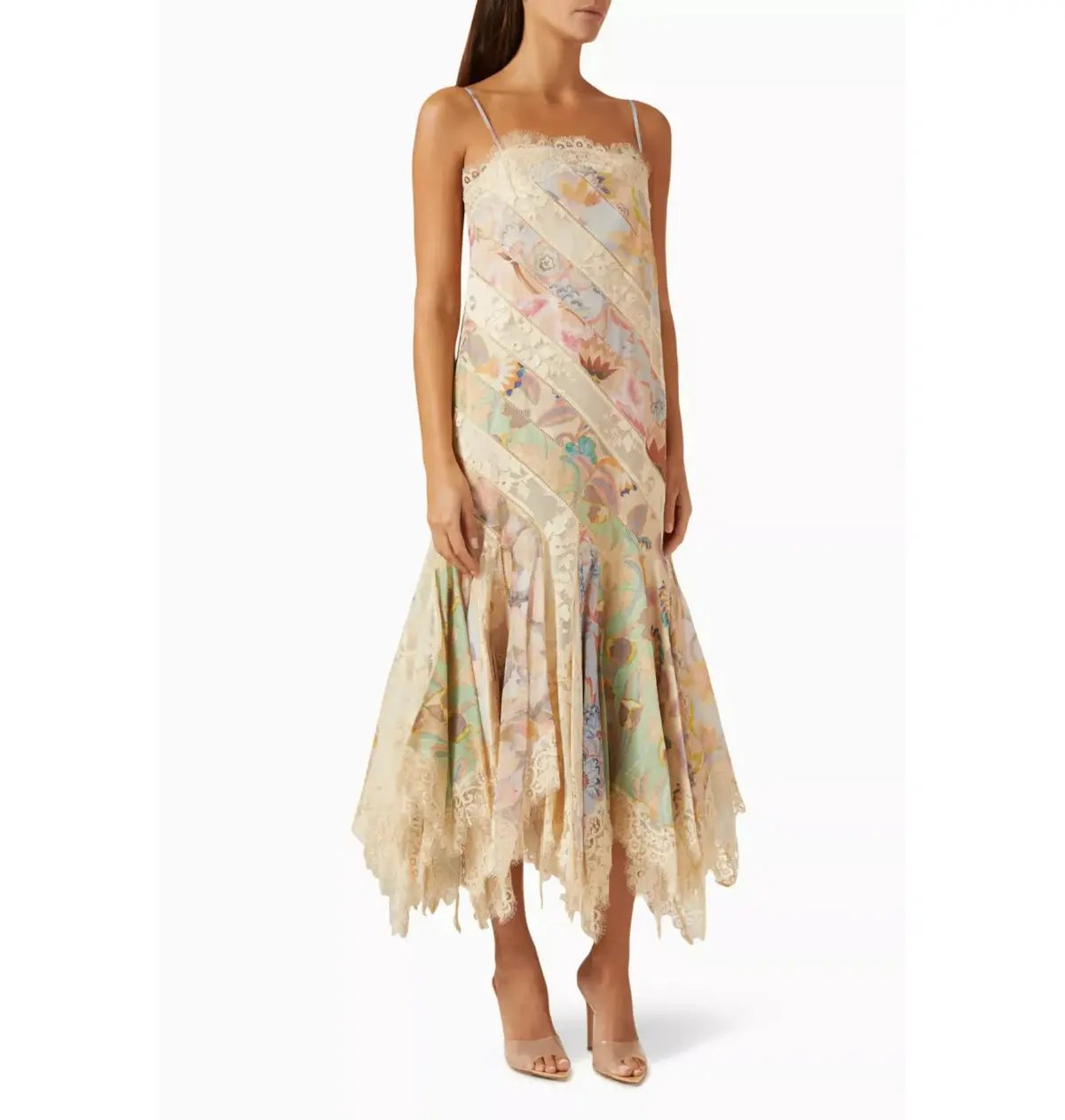Zimmermann Eden Spliced Slip Dress in Spliced Eden Size 0 / AU 8 photo 2