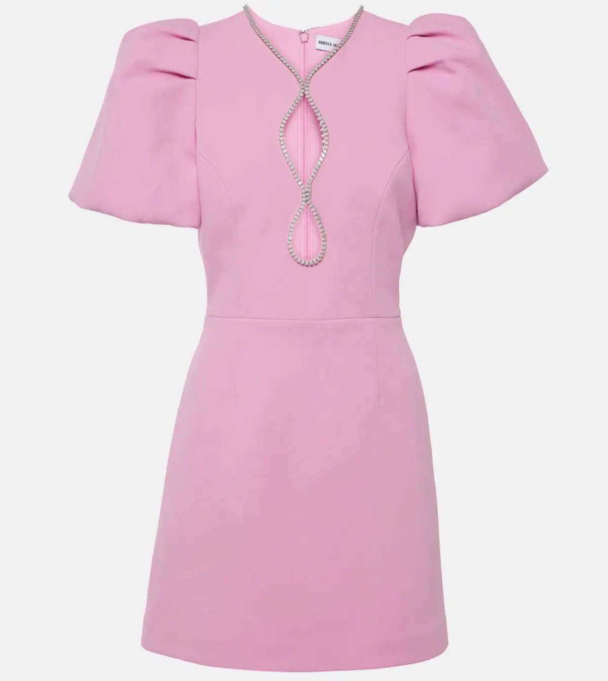 Rebecca Vallance Karina Puff Sleeve Mini Dress Pink Size AU 10 photo 5