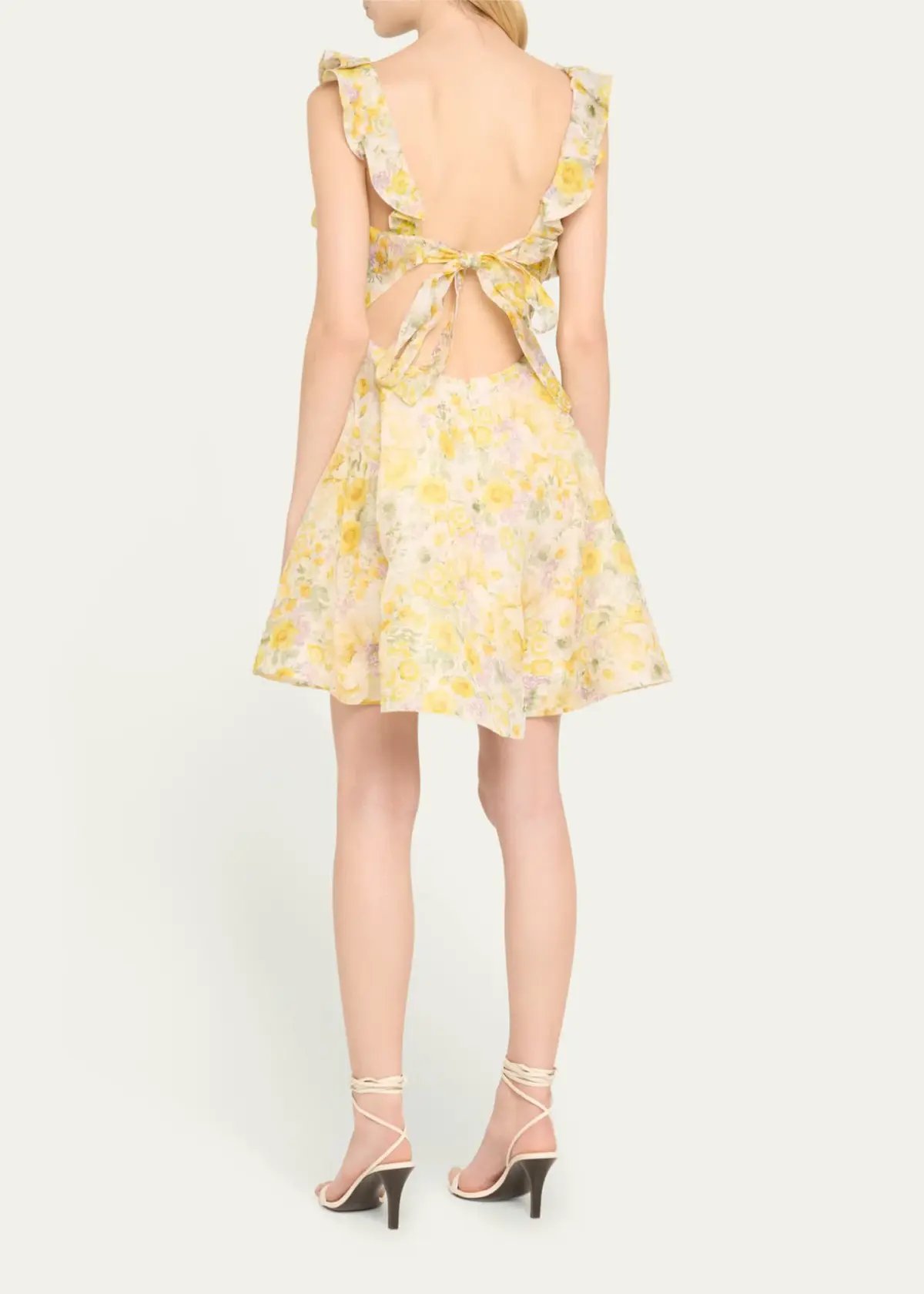Zimmermann The Harmony Frilled Mini in Citrus Garden Print Size 1 / AU 10 photo 2