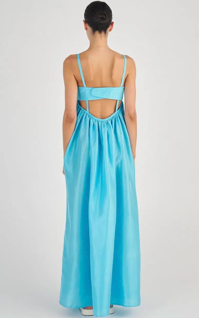The Oroton Bodice Detail Gown Blue Size 16 photo 4