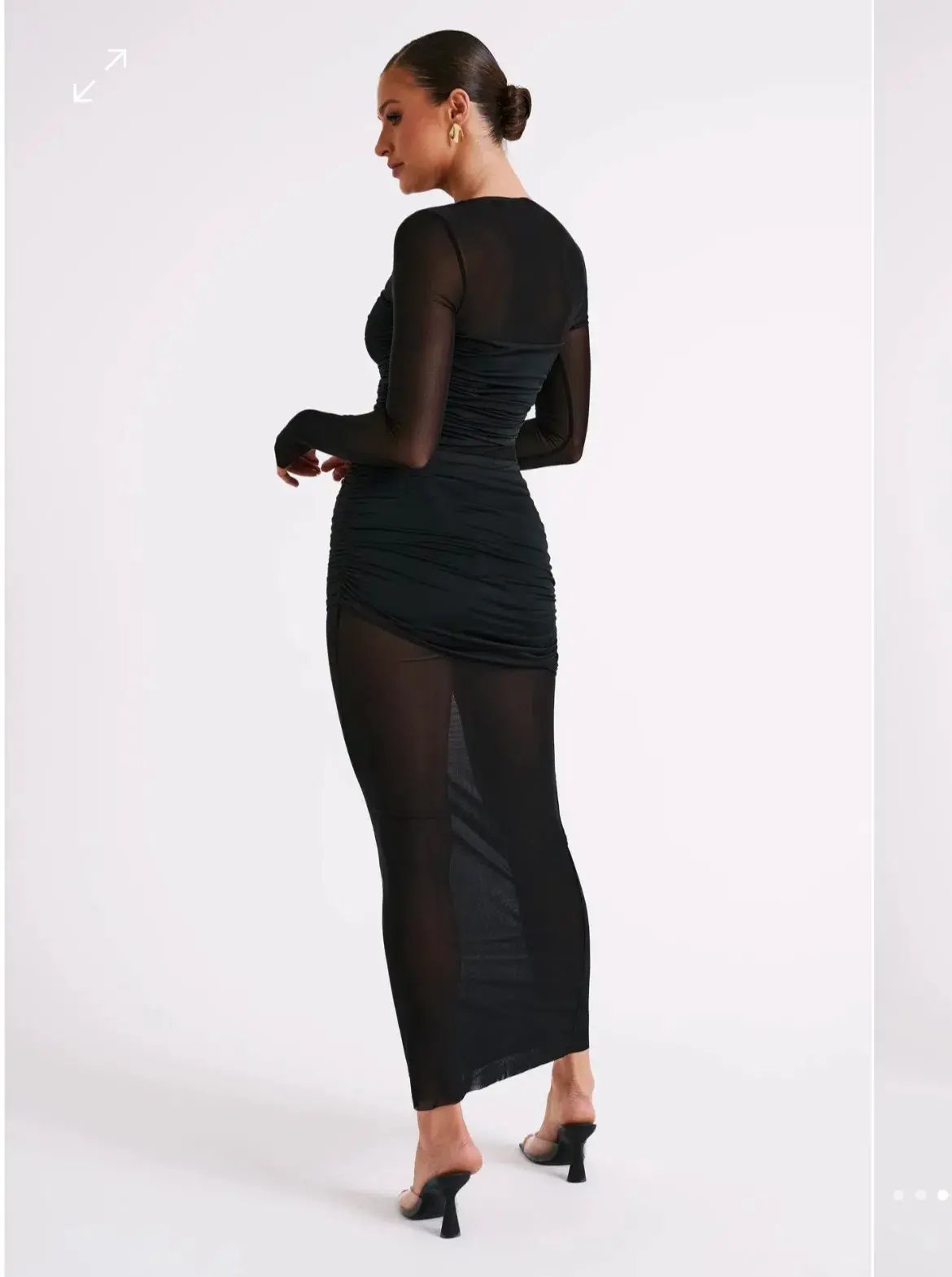 Meshki Kate Mesh Dress Black Size M/Au 10 photo 4