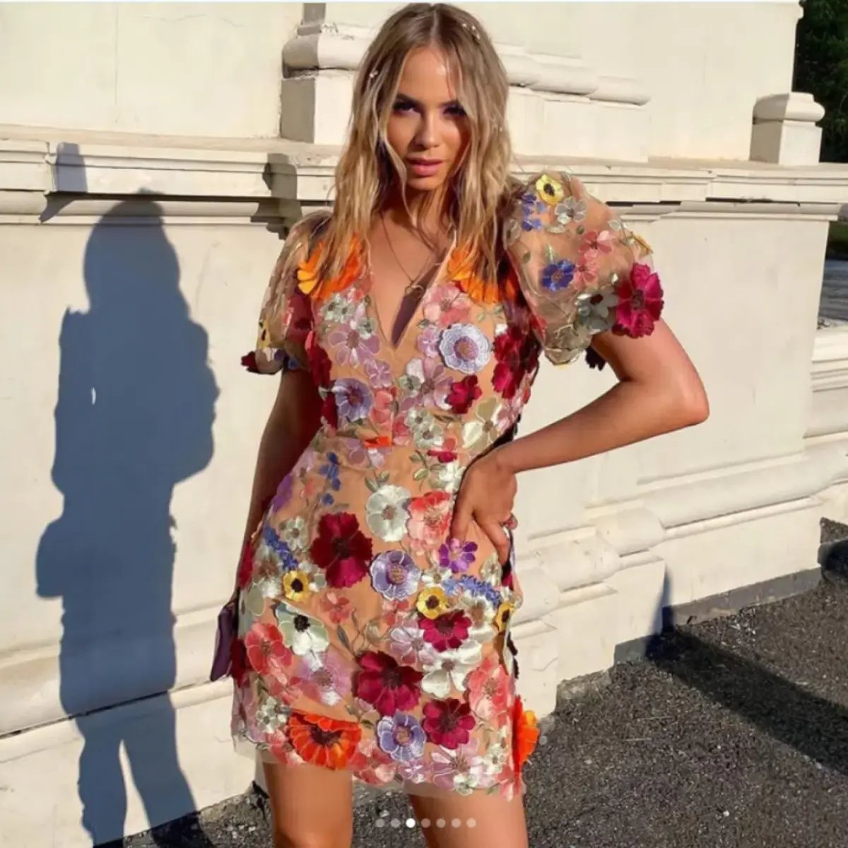 ELLIATT Rosalind 3D Floral Mini Dress Size AU 6 (XS) photo 4