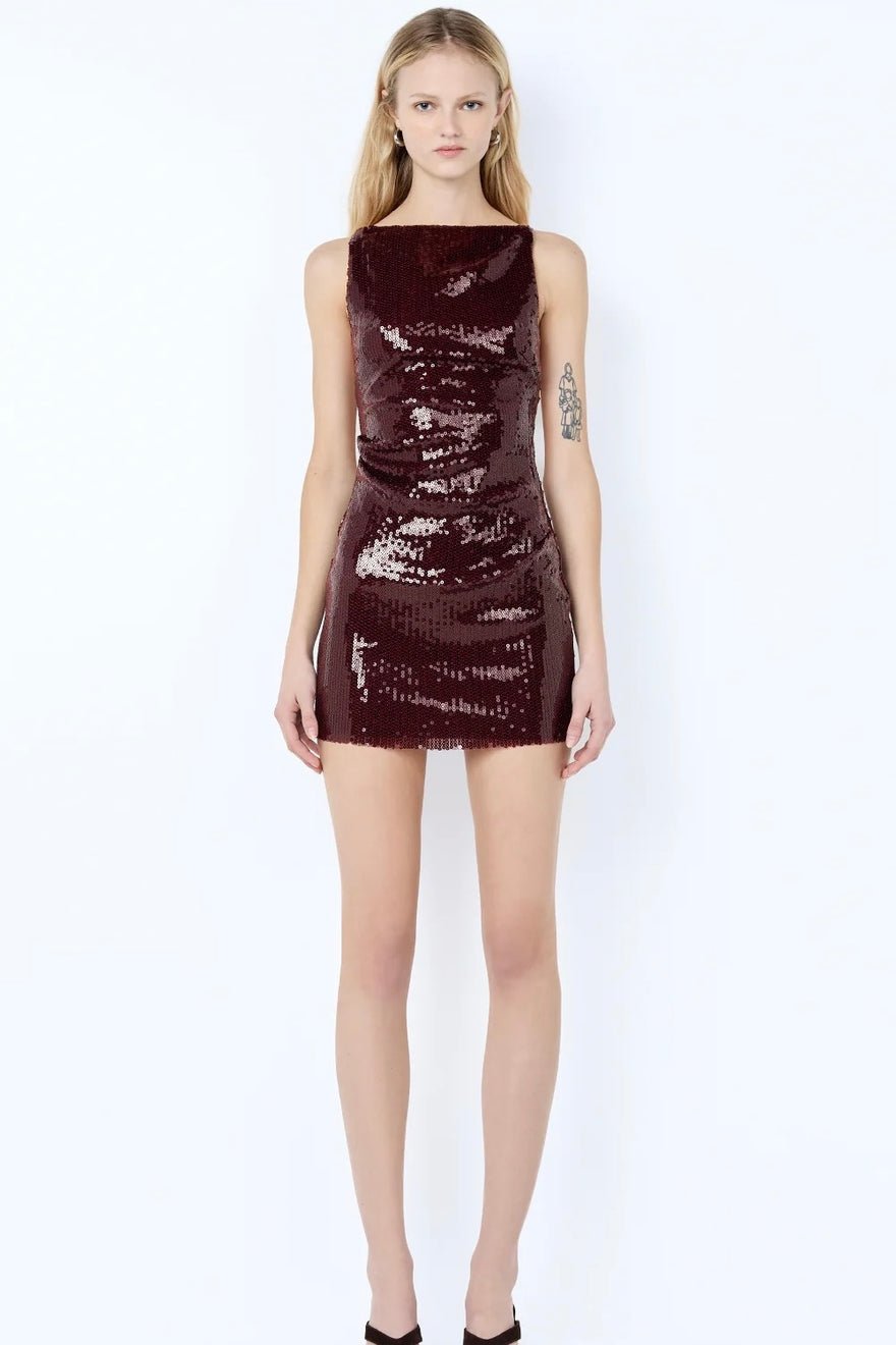 Bec & Bridge Celestia Mini Dress - Plum photo 2
