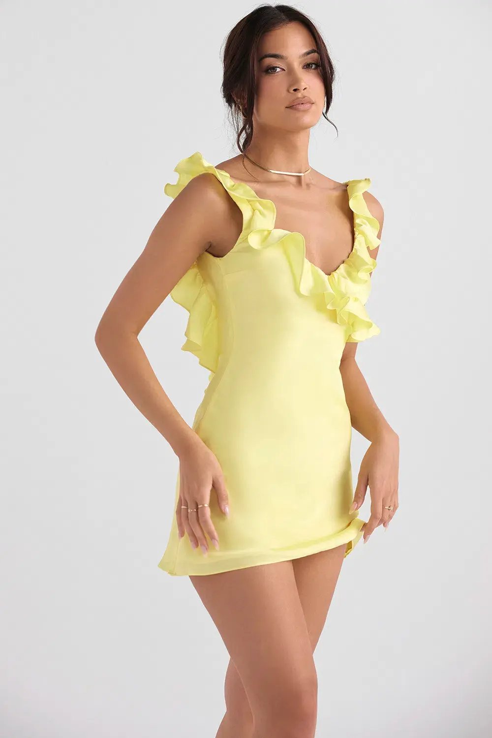 House of CB Tink Buttercup Mini Dress Yellow Size S / Au 8 photo 3