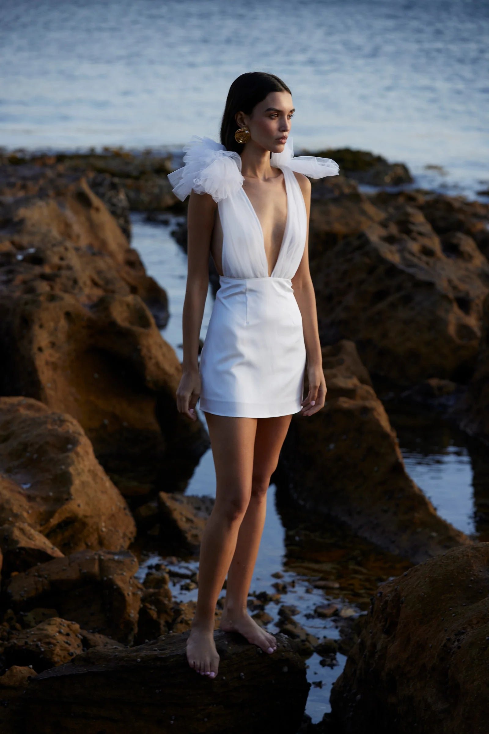 SONYA COMO MINI DRESS - WHITE photo 5