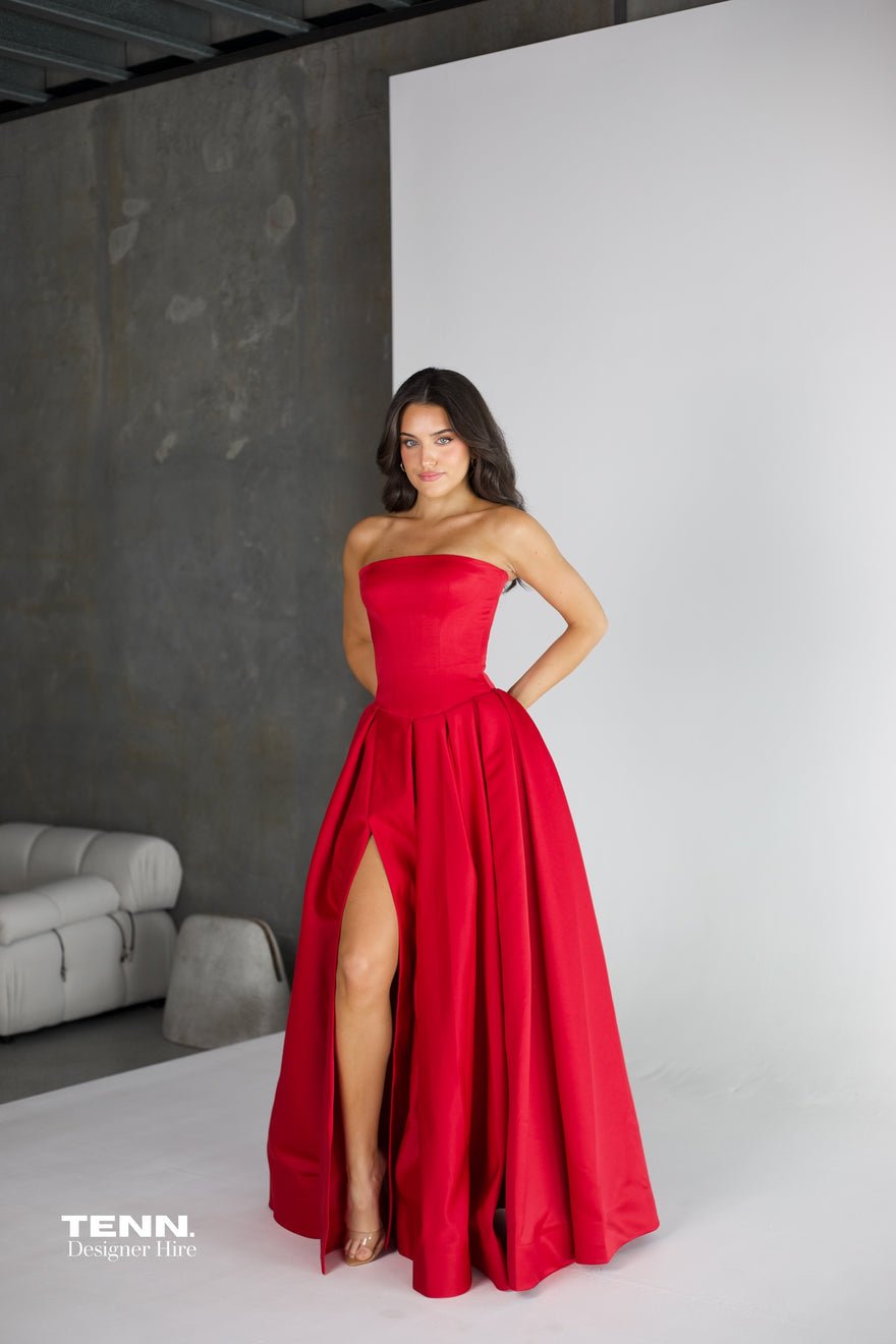 Lia Stublla x TENN Elodie Gown - Red photo 2