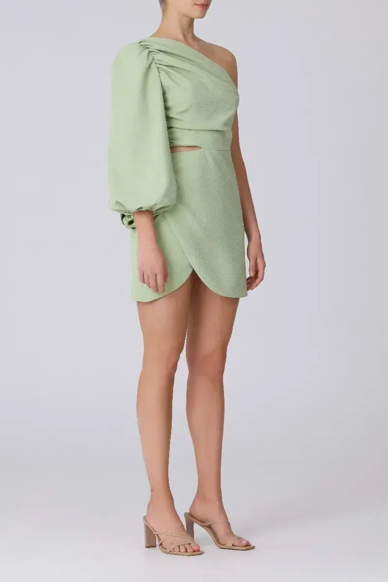 Keepsake the Label Tryst Mini Dress in Apple Green Size 12 photo 4