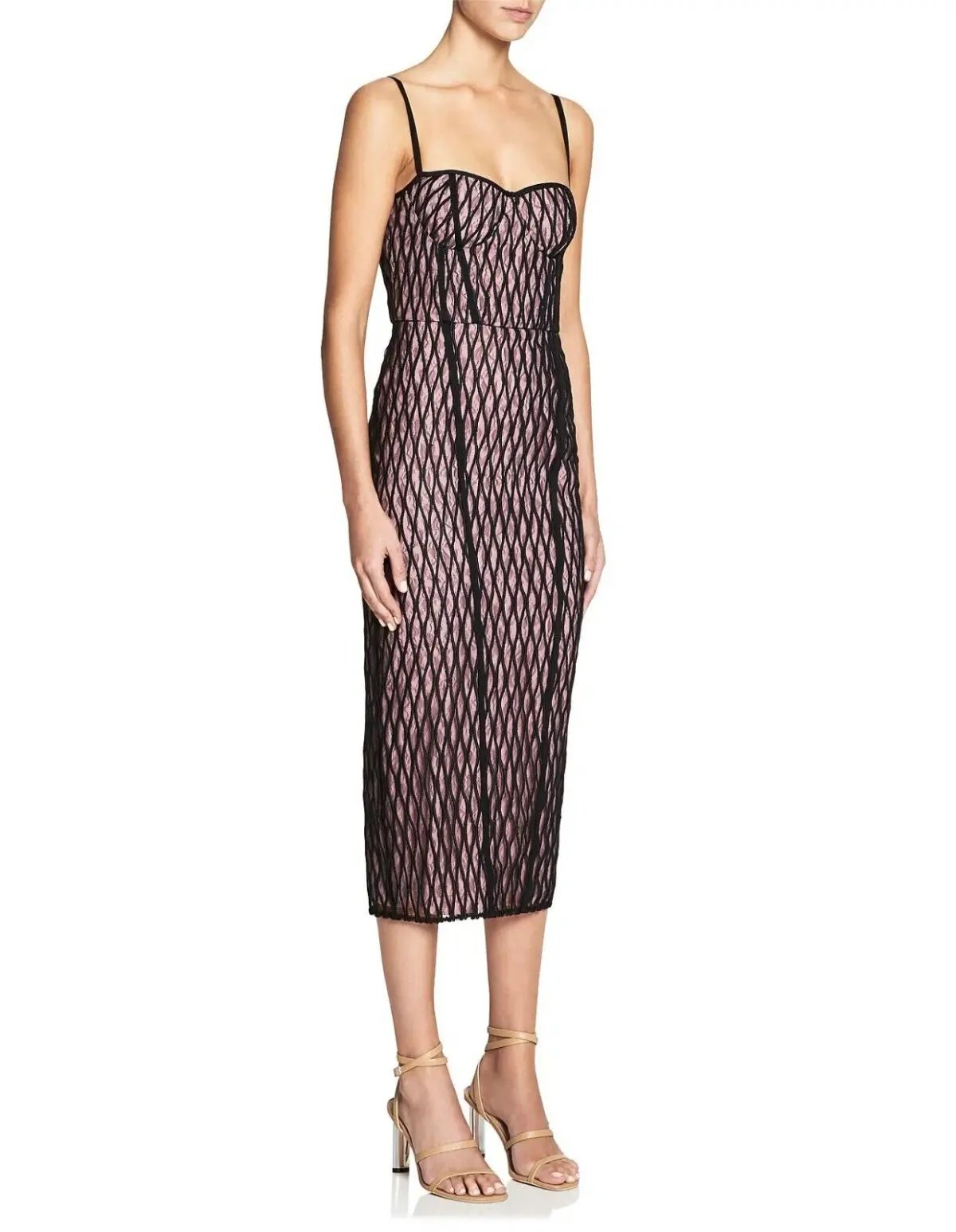 Manning Cartell Womens Pencil Dress Ropes & Cords Blaconette Lace Size 10 photo 2