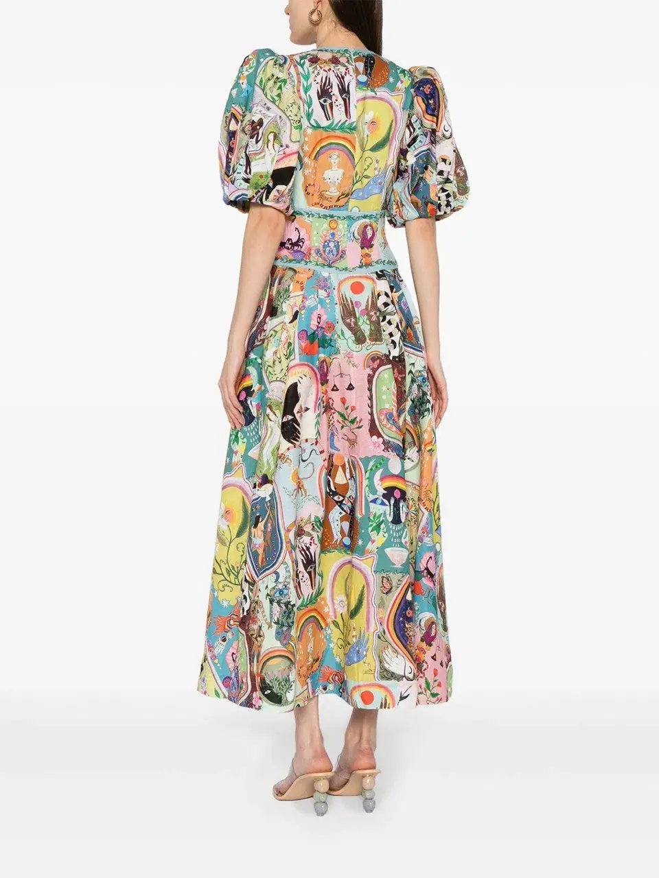 Alemais Evergreen Midi Dress Multi Size 8 photo 6