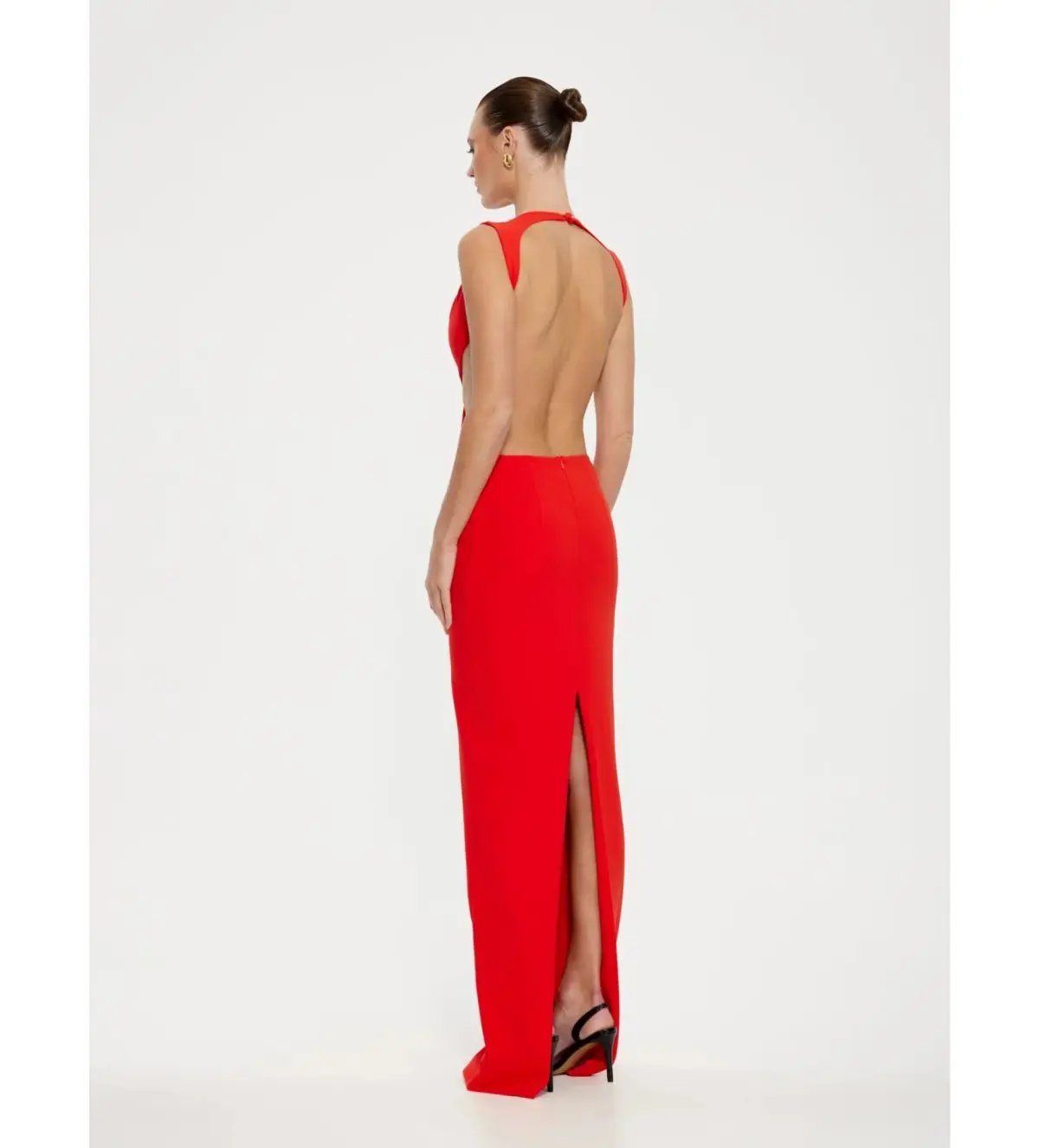 Effie Kats Valencia Gown in Cherry Red Size M / AU 10 photo 3