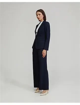 Oxford Lydia Wool Stretch Suit Trousers Navy photo 5