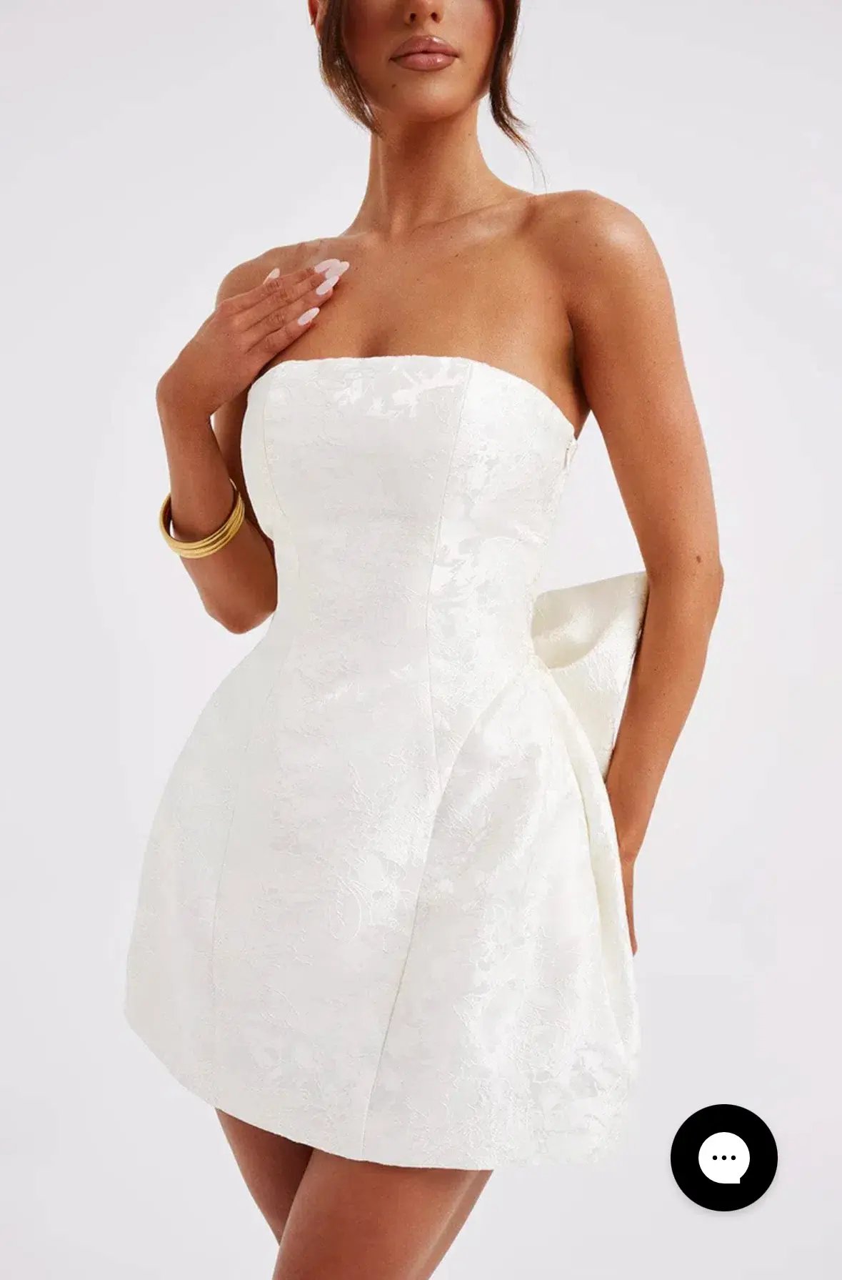 ELENORA MINI DRESS - IVORY photo 5