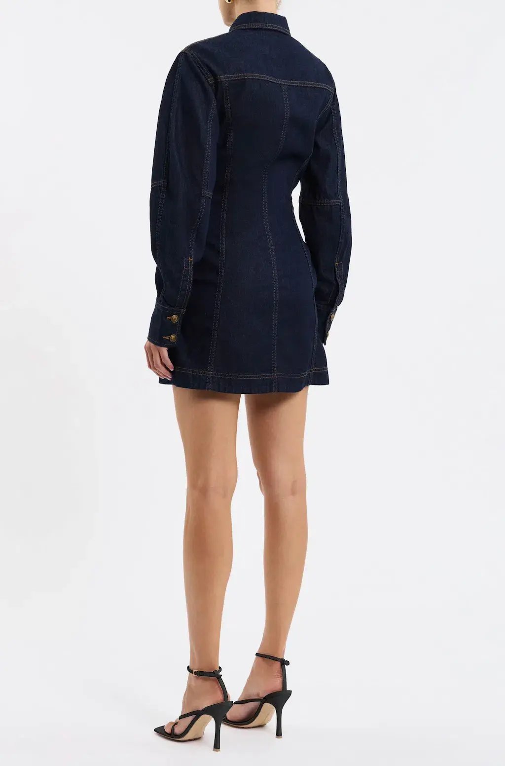 Rebecca Vallance Dylan Denim Mini Dress Size 8 photo 2