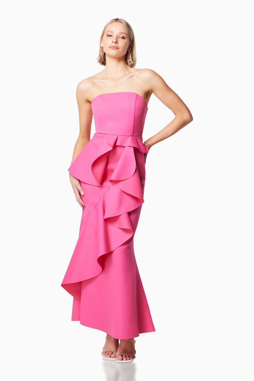 Elliatt Livorno Gown - Fuchsia photo 3