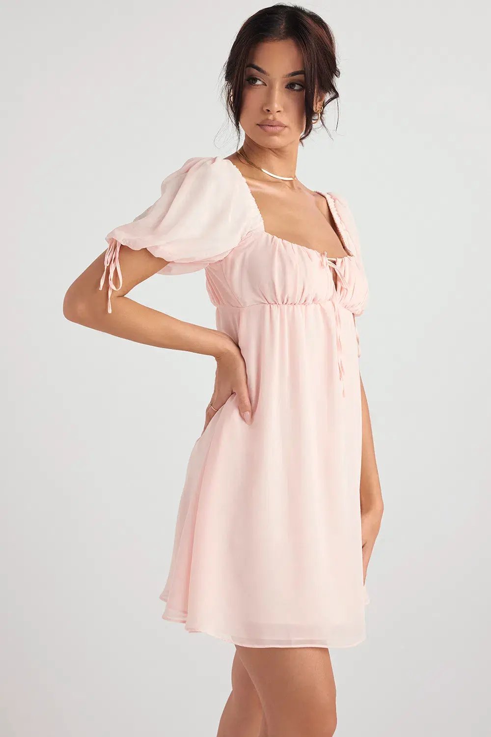 House of CB Princess Mini Dress In Pink Quartz Size 8 photo 2