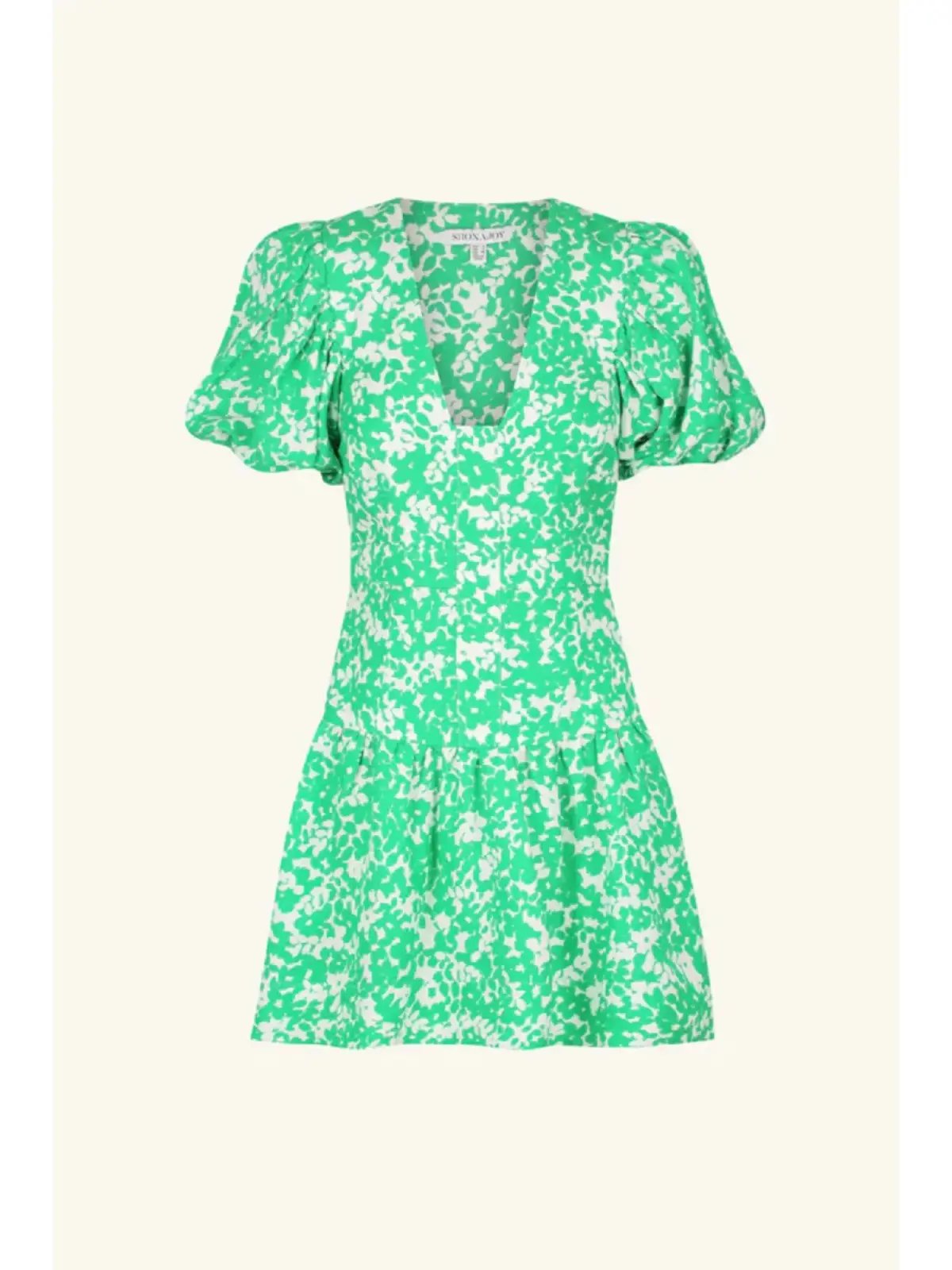 Shona Joy Plunged Short Sleeve Mini Dress Arosa Size AU 10 photo 4