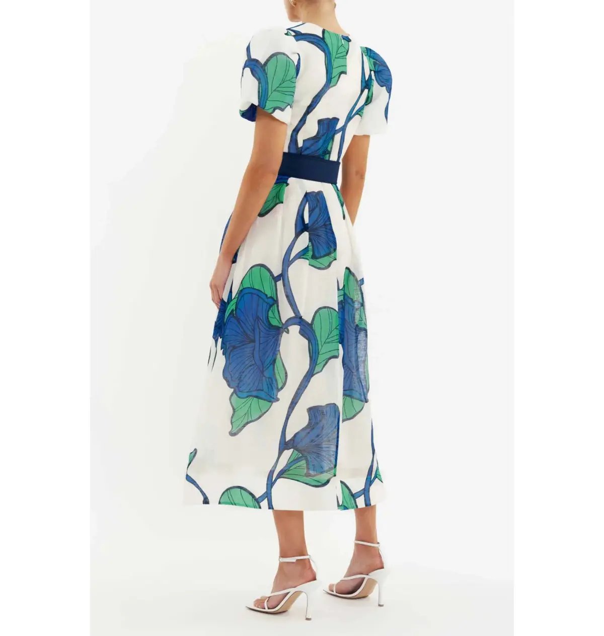 Rebecca Vallance Blue Ivy Midi Dress Print Size AU 14 photo 2