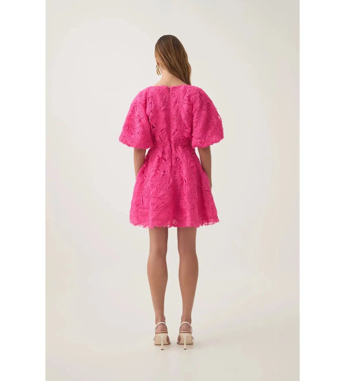 Aje Florential Mini Swing Dress Azalea Pink Size 8 photo 4
