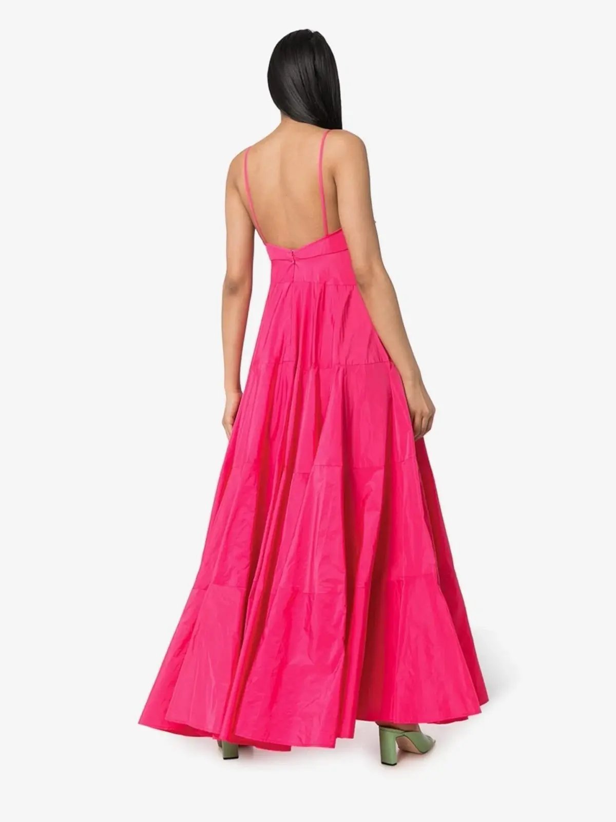 Jacquemus La Robe Manosque Tiered Maxi Dress Pink Size 6 photo 3