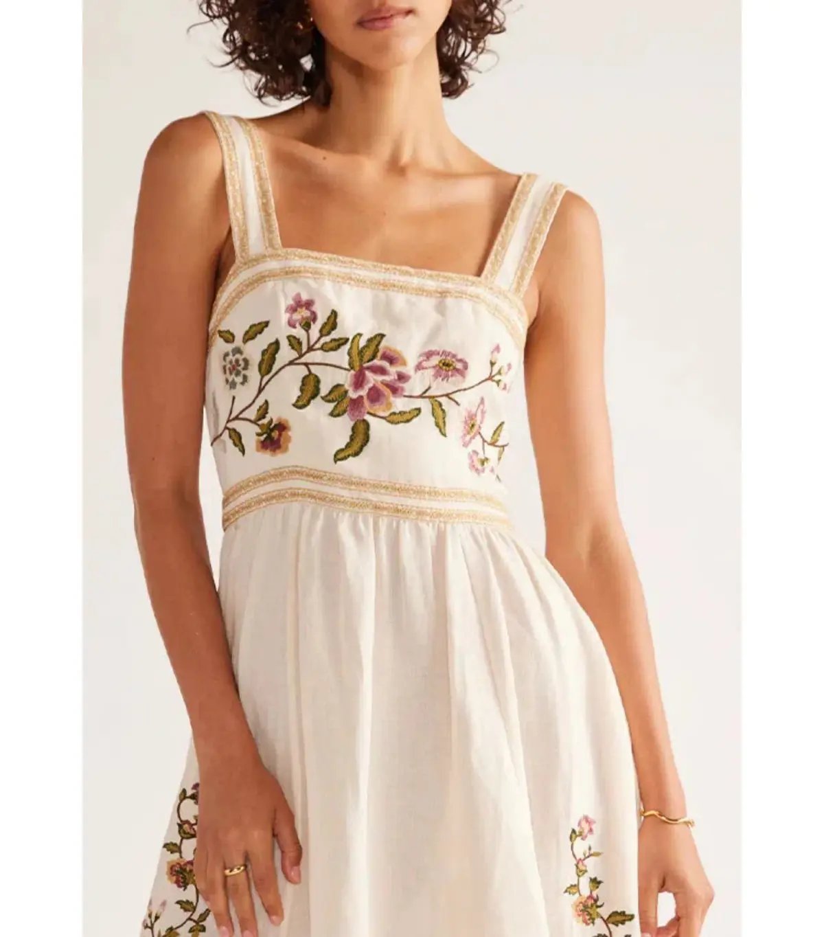 Mos The Label Camille Maxi Dress Ivory Size M / AU 10 photo 2