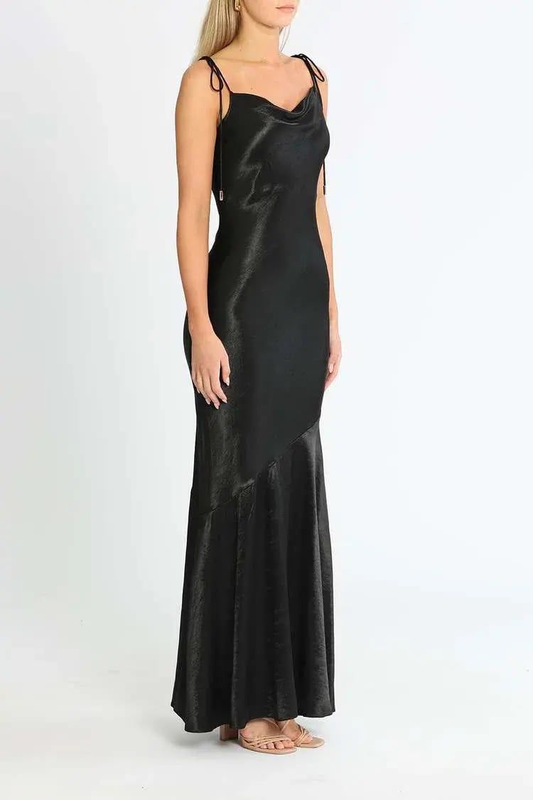 Rebecca Vallance Henri Dress Black Size 10 photo 2