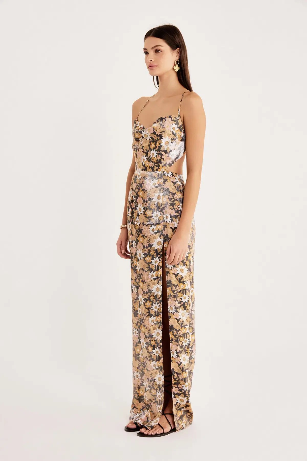 Rumer The Label  Paloma Cut Out Gown Floral Size XS/Au 6 photo 3