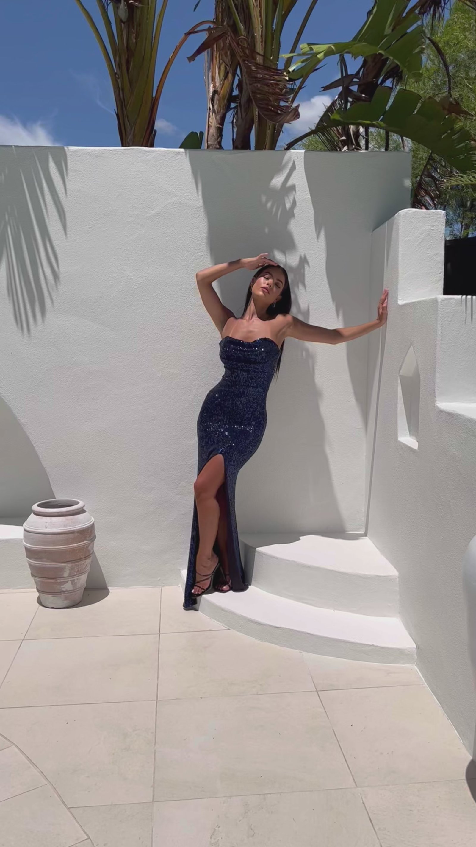 Valentina Dress in Sapphire Blue photo 5