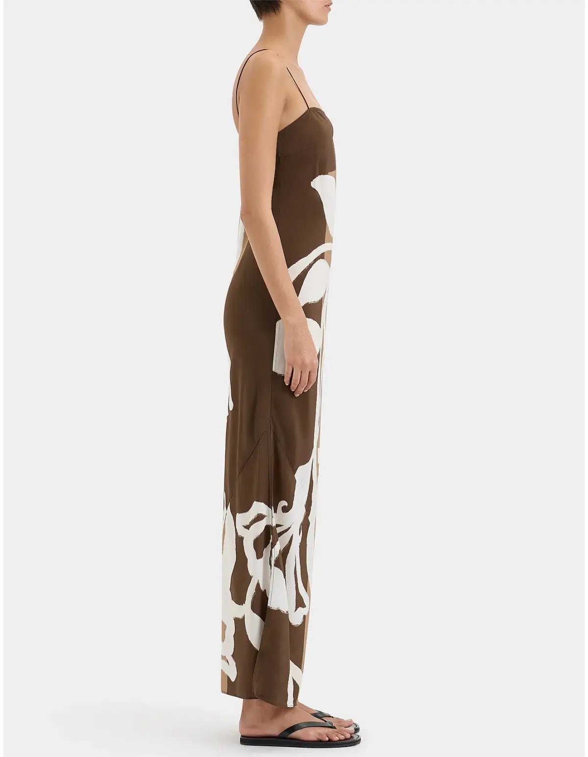 Sir the Label Portia Slip Dress Chocolate Sorrento Size 2 / AU 10 photo 4