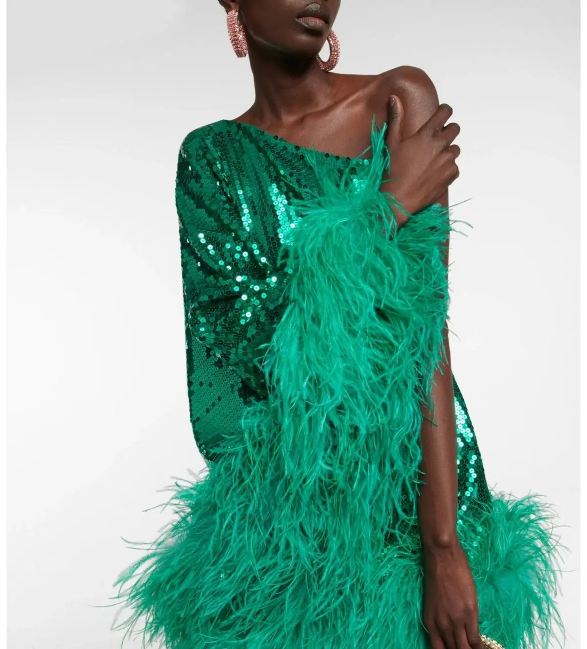 Taller Marmo Piccolo Disco Ubud Sequined Mini Dress Green Size 8 photo 2