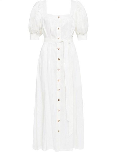 Aje Aspect Dress White Size 6 photo 4