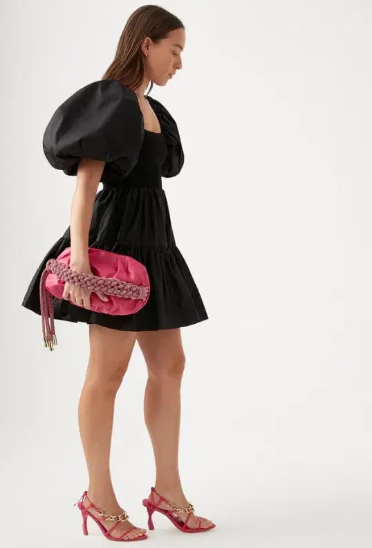 Aje Casa Puff Sleeve Mini Dress Black Size 10 photo 2