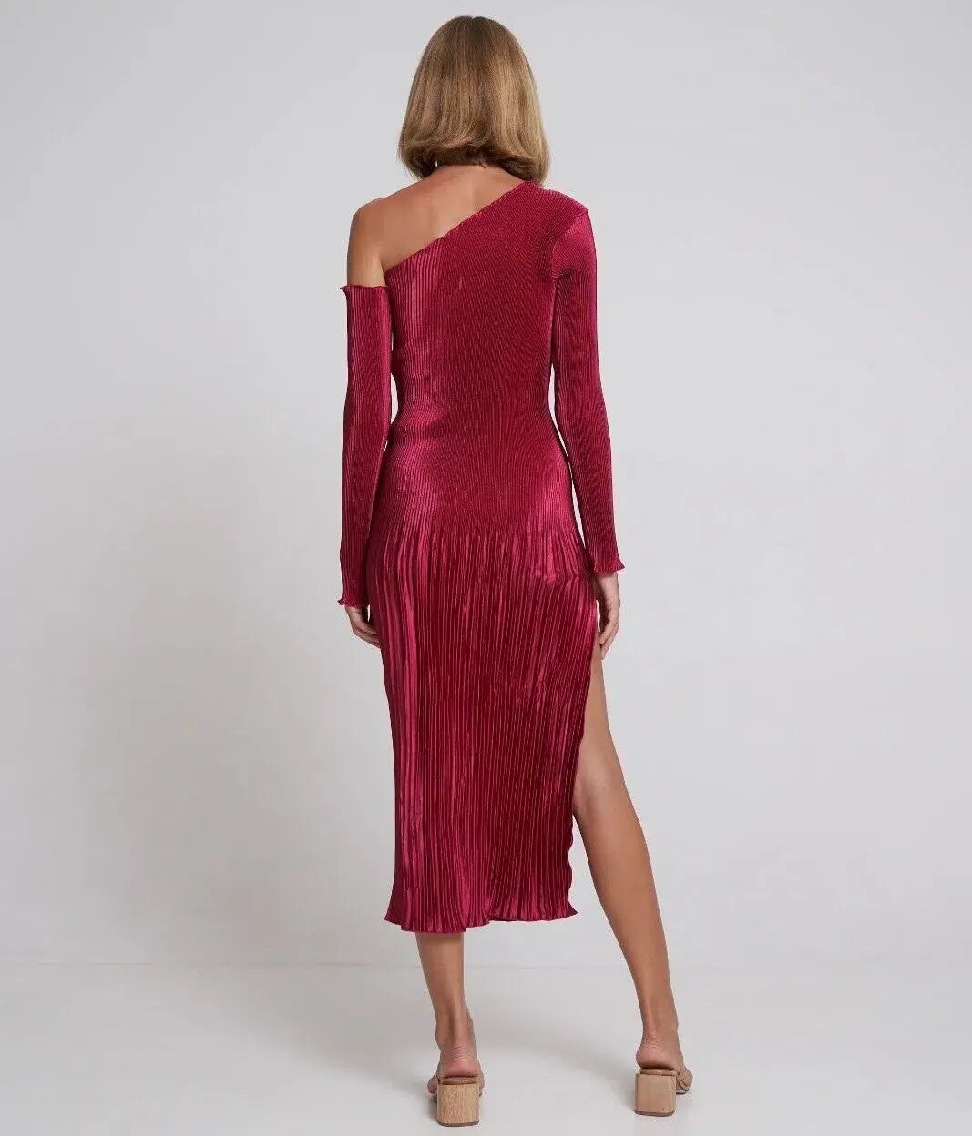 Reformation Raewyn Knit Dress Red Size AU 8 photo 15